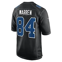 Men's Nike Tyler Warren Carbon Black Indianapolis Colts Fashion Game Jersey