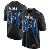 Maillot Nike Tyler Warren pour homme, noir carbone, style mode, Indianapolis Colts