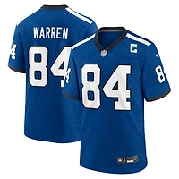 Men's Nike Tyler Warren  Heather Royal Indianapolis Colts Alternate 2 Indiana Nights Game Jersey