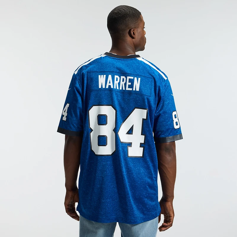 Maillot Nike Tyler Warren Heather Royal pour homme, Alternate 2 Indiana Nights Game des Indianapolis Colts