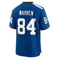 Men's Nike Tyler Warren  Heather Royal Indianapolis Colts Alternate 2 Indiana Nights Game Jersey