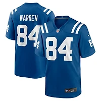Men's Nike Tyler Warren Royal Indianapolis Colts Team Game Jersey