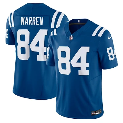 Men's Nike Tyler Warren Royal Indianapolis Colts Team Vapor F.U.S.E. Limited Jersey