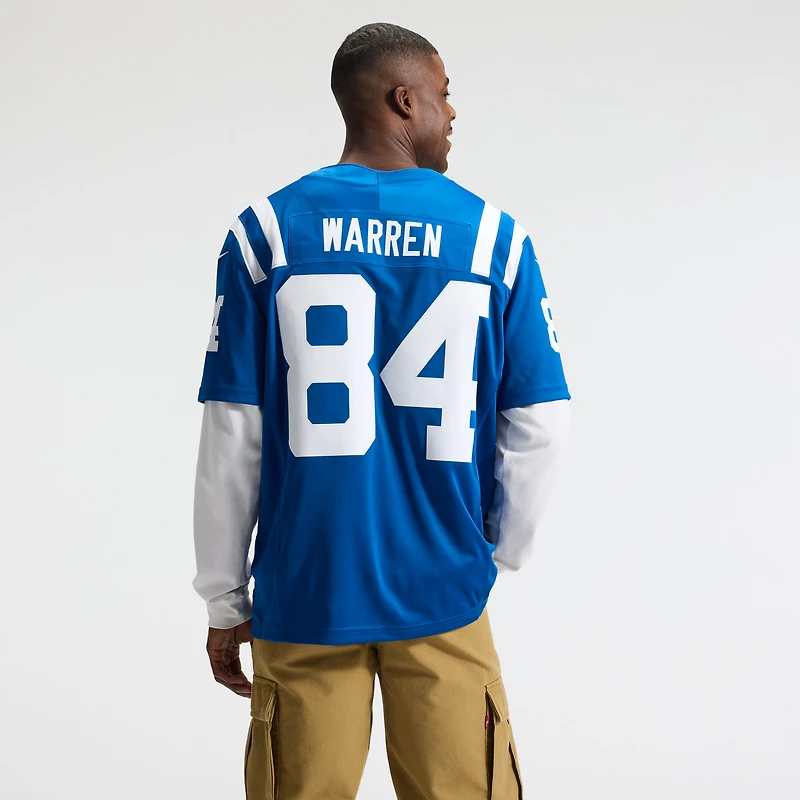 Men's Nike Tyler Warren Royal Indianapolis Colts Vapor F.U.S.E. Stitched Limited Jersey
