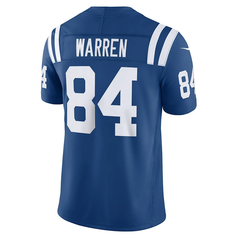 Men's Nike Tyler Warren Royal Indianapolis Colts Vapor F.U.S.E. Stitched Limited Jersey