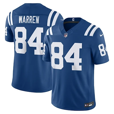 Men's Nike Tyler Warren Royal Indianapolis Colts Vapor F.U.S.E. Stitched Limited Jersey