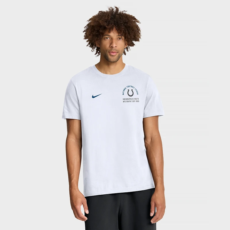 T-shirt Nike Essential blanc pour homme, Indianapolis Colts