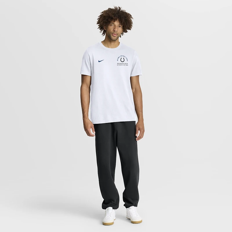 T-shirt Nike Essential blanc pour homme, Indianapolis Colts