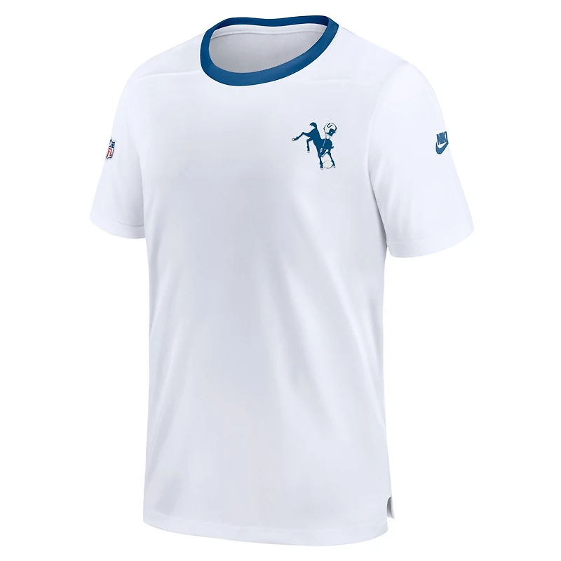T-shirt Indianapolis Colts Indiana Nights Alternate Coach Performance pour homme Blanc