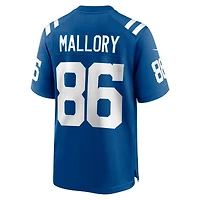 Men's Nike Will Mallory  Royal Indianapolis Colts Team Game Jersey