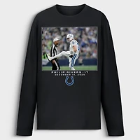 Men's Philip Rivers Black Indianapolis Colts NFL Flash Features Week 15 Long Sleeve T-Shirt