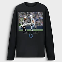 Men's Philip Rivers Black Indianapolis Colts NFL Flash Features Week 15 Long Sleeve T-Shirt
