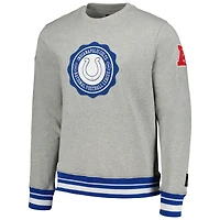 Sweat à capuche Pro Standard Indianapolis Colts Crest Emblem gris chiné pour homme