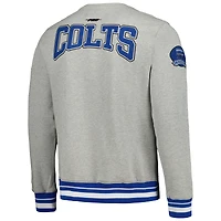 Sweat à capuche Pro Standard Indianapolis Colts Crest Emblem gris chiné pour homme