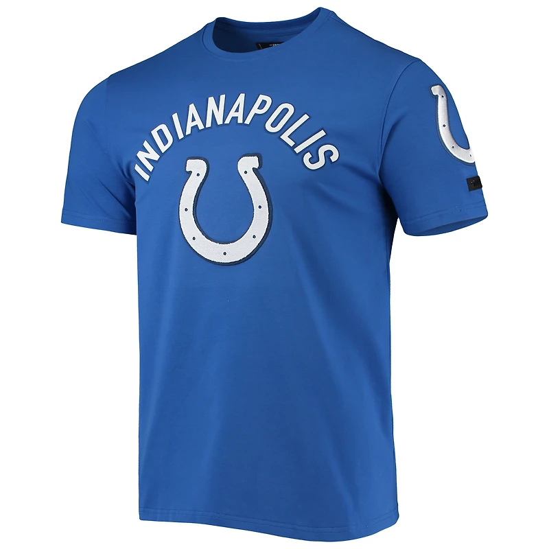 T-shirt ajusté à poils classiques Pro Standard Royal Indianapolis Colts Team pour hommes