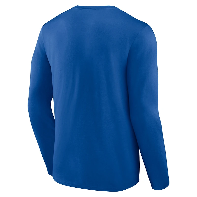 Men's Royal Indianapolis Colts Hustle Long Sleeve T-Shirt