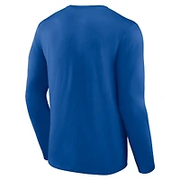 Men's Royal Indianapolis Colts Hustle Long Sleeve T-Shirt