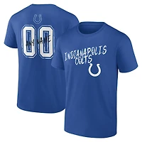 Men's  Royal Indianapolis Colts Hustle Personalized Name & Number T-Shirt