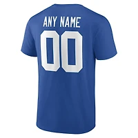 Men's Royal Indianapolis Colts  Team Authentic Classic Personalized Name & Number T-Shirt