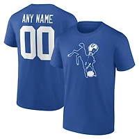 T-shirt authentique classique personnalisé avec nom et numéro des Colts d'Indianapolis pour homme