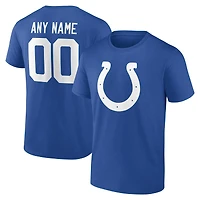 Men's Royal Indianapolis Colts Team Authentic Personalized Name & Number T-Shirt