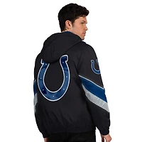 Veste zippée intégrale pour homme Starter Black/Royal Indianapolis Colts Thursday Night Gridiron