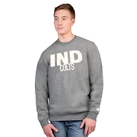 Sweat-shirt ras du cou en polaire Assist pour homme, couleur charbon, des Indianapolis Colts