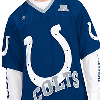 Men's Starter  Royal/White Indianapolis Colts Short Sleeve & Long T-Shirt Combo Pack