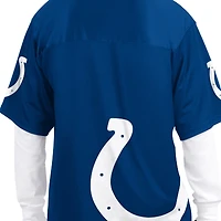 Men's Starter  Royal/White Indianapolis Colts Short Sleeve & Long T-Shirt Combo Pack