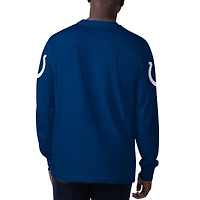 Men's Starter Royal Indianapolis Colts Clutch Hit Long Sleeve T-Shirt