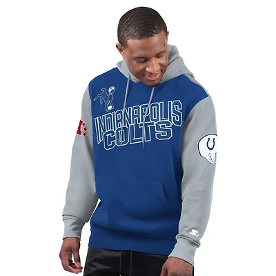 Sweat à capuche logo vintage Extreme Starter Royal Indianapolis Colts pour homme