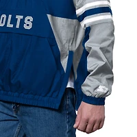 Men's Starter Royal Indianapolis Colts Prospect Half-Zip Pullover