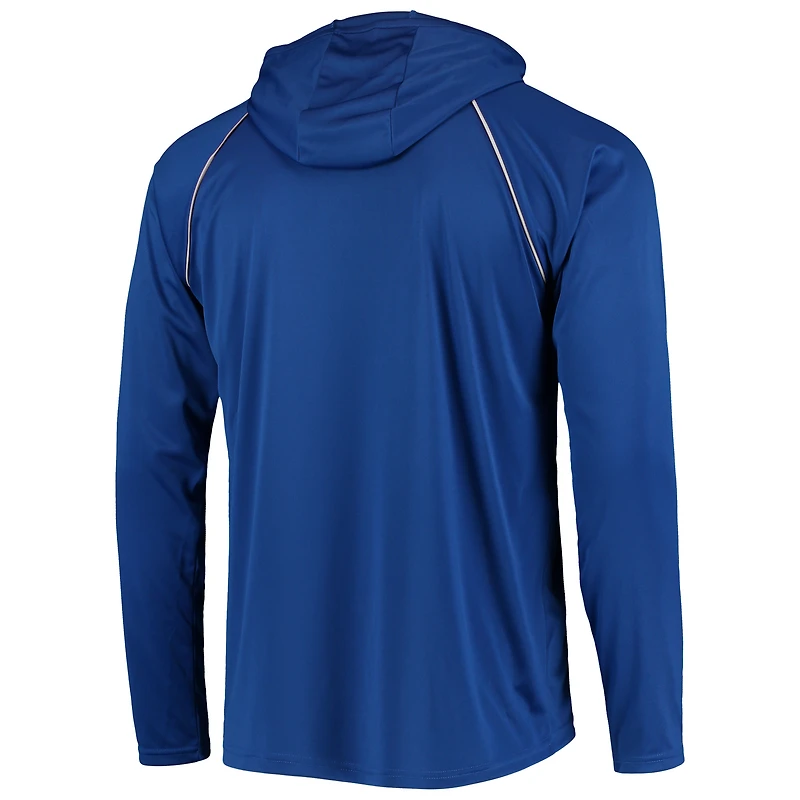 T-shirt à capuche manches longues raglan Starter Royal Indianapolis Colts pour homme