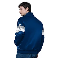 Veste universitaire en satin triple option Starter Royal Indianapolis Colts pour homme