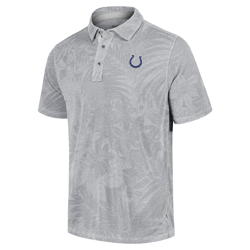 Polo Tommy Bahama gris Indianapolis Colts Sport Santiago Paradise pour hommes