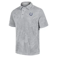 Polo Tommy Bahama gris pour homme des Indianapolis Colts Sport Santiago Paradise
