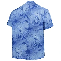 Men's Tommy Bahama Royal Indianapolis Colts Big & Tall Coast Luminescent Fronds Camp IslandZone Button-Up Shirt