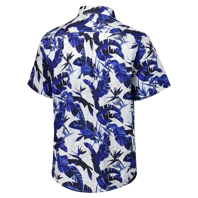 Men's Tommy Bahama Royal Indianapolis Colts Sunnyvale Blooms Camp Button-Up Shirt