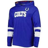 T-shirt à capuche manches longues Alex Tommy Hilfiger Indianapolis Colts Royal/Blanc pour homme