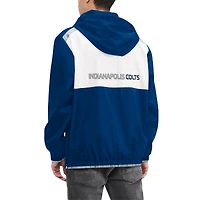 Haut à capuche demi-zip Tommy Hilfiger Royal/White Indianapolis Colts Carter pour hommes