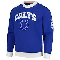 Men's Tommy Hilfiger Royal Indianapolis Colts Reese Raglan Tri-Blend Pullover Sweatshirt