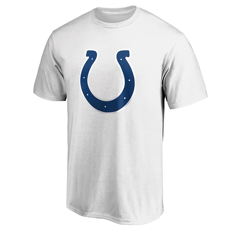 Men's  White Indianapolis Colts Primary Logo T-Shirt