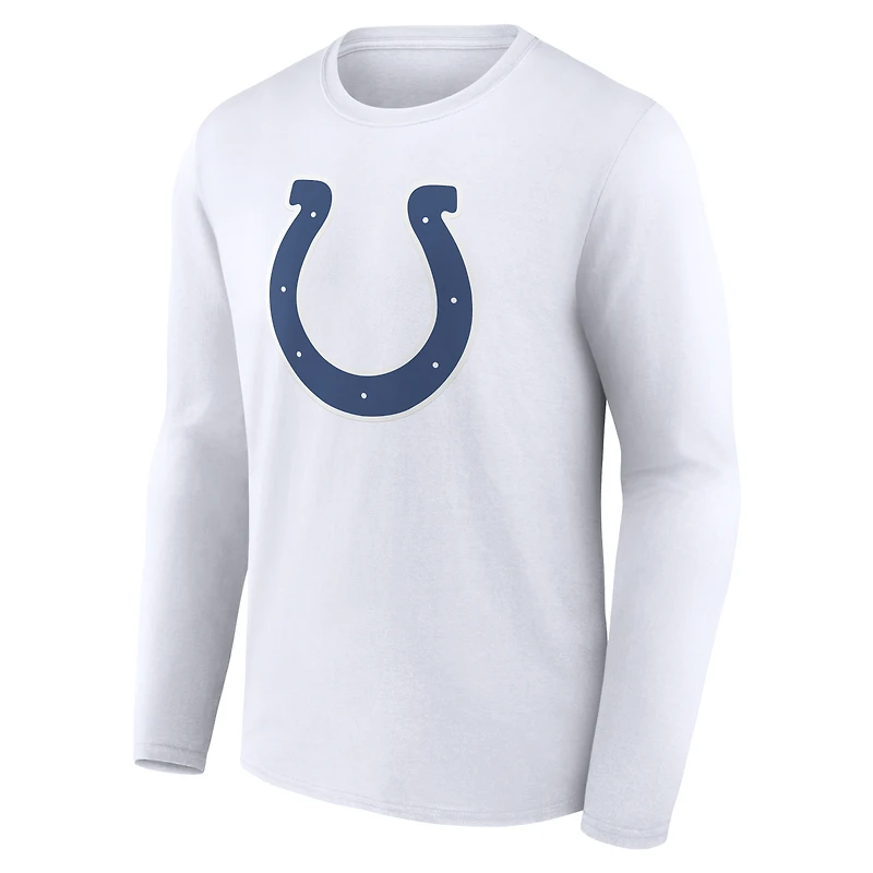 Men's Indianapolis Colts Team Authentic Personalized Name & Number Long Sleeve T-Shirt
