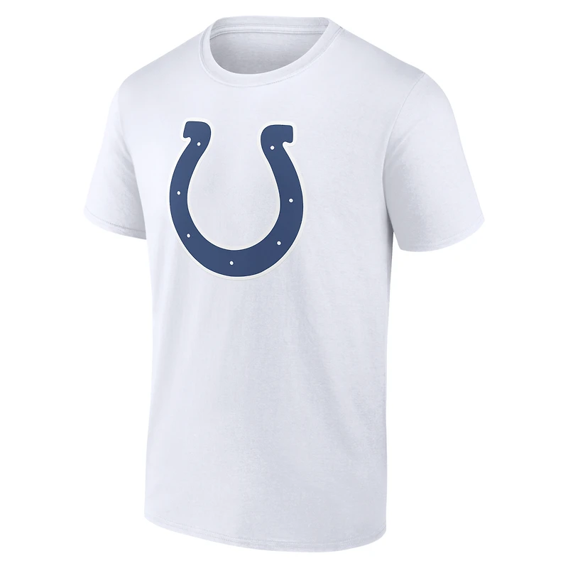 Men's White Indianapolis Colts Team Authentic Personalized Name & Number T-Shirt
