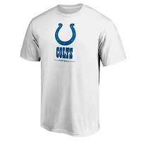 Men's  White Indianapolis Colts Team Lockup T-Shirt