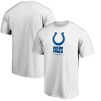 Men's  White Indianapolis Colts Team Lockup T-Shirt