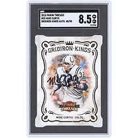 Mike Curtis Indianapolis Colts Autographed 2010 Panini Threads Gridiron Kings #35 #48/50 SGC Authenticated 8.5 Card