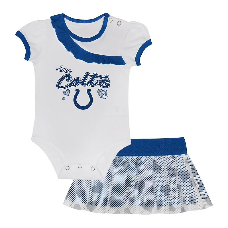 Ensemble body et jupe pour nouveau-né bébé Indianapolis Colts Love My Team