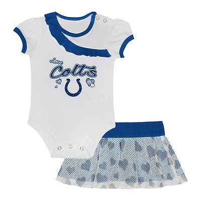 Ensemble body et jupe pour nouveau-né bébé Indianapolis Colts Love My Team