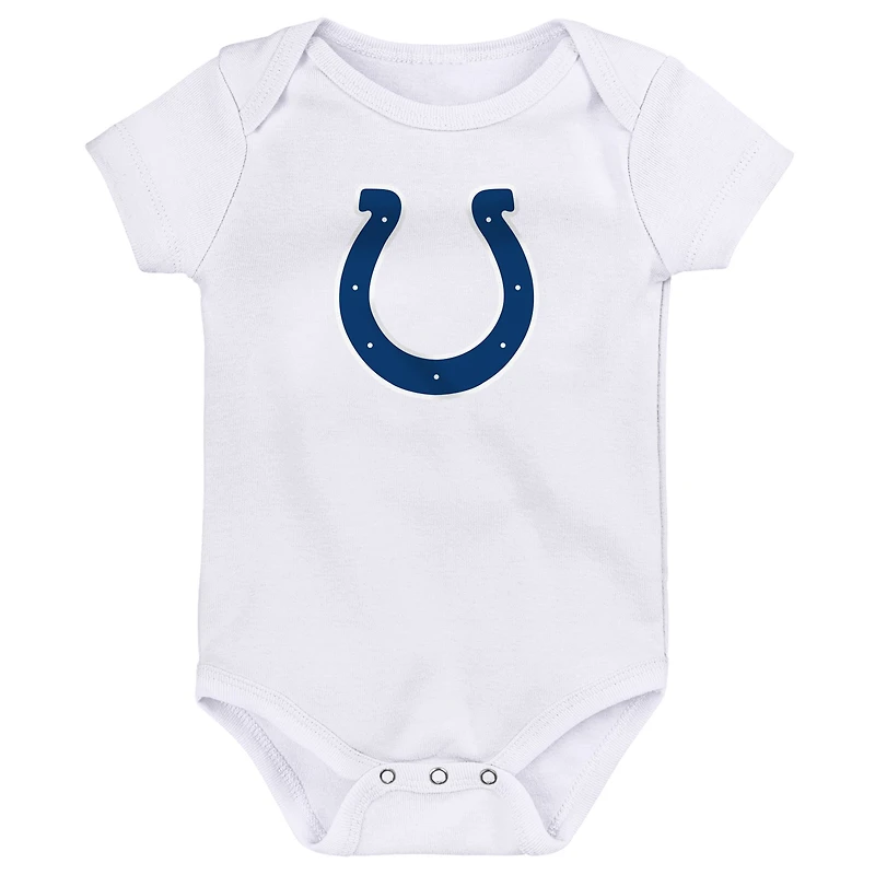 Newborn & Infant Indianapolis Colts Team Starter 3-Pack Bodysuit Set